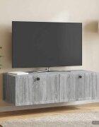 vidaXL Стенно монтиран ТВ шкаф Сива сонома 98 x 41 x 30 см