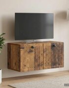 vidaXL Стенно монтиран ТВ шкаф Старо дърво 595 x 31 x 30 см