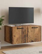 vidaXL Стенно монтиран ТВ шкаф Старо дърво 595 x 41 x 30 см