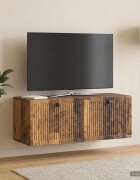 vidaXL Стенно монтиран ТВ шкаф Старо дърво 785 x 31 x 30 см