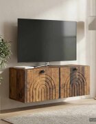 vidaXL Стенно монтиран ТВ шкаф Старо дърво 785 x 31 x 30 см