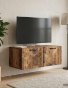 vidaXL Стенно монтиран ТВ шкаф Старо дърво 785 x 41 x 30 см