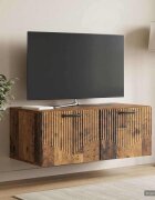 vidaXL Стенно монтиран ТВ шкаф Старо дърво 785 x 41 x 30 см