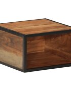 vidaXL Стенно нощно шкафче 35x35x20 см масивна акация