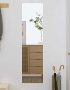 vidaXL Стенно огледало 30x100 см стъкло правоъгълно