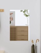 vidaXL Стенно огледало 40x60 см стъкло правоъгълно