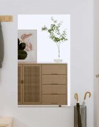 vidaXL Стенно огледало 50x80 см стъкло правоъгълно