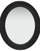 vidaXL Стенно огледало бароков стил 50x60 см черно