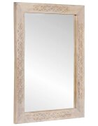 vidaXL стеннo огледало Избелено бяло 70 x 50 cm Правоъгълна
