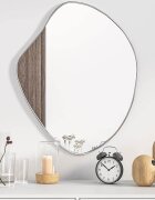 vidaXL Стенно огледало сребро 60x50 см