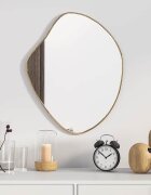 vidaXL Стенно огледало злато 50x40 см