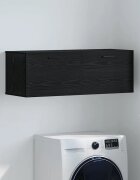 vidaXL Стенно шкафче 100 x 365 x 35 cm Инженерна дървесина Черния дъб