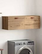 vidaXL Стенно шкафче 100 x 365 x 35 cm Инженерна дървесина Дъб