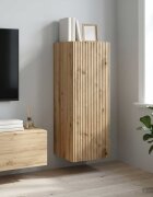 vidaXL Стенно шкафче 33 x 345 x 90 см Инженерна дървесина Дъб артизан