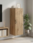 vidaXL Стенно шкафче 33 x 345 x 90 см Инженерна дървесина Дъб артизан