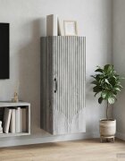 vidaXL Стенно шкафче 33 x 345 x 90 см Инженерна дървесина Сив Сонома