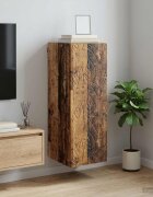 vidaXL Стенно шкафче 33 x 345 x 90 см Инженерна дървесина Старо дърво