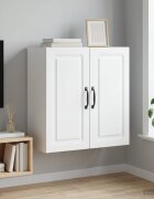 vidaXL Стенно шкафче 59 x 31 x 60 см Инженерна дървесина Бяло