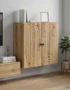 vidaXL Стенно шкафче 59 x 31 x 60 см Инженерна дървесина Дъб артизан