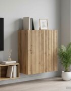 vidaXL Стенно шкафче 59 x 31 x 60 см Инженерна дървесина Дъб артизан