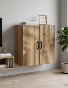 vidaXL Стенно шкафче 59 x 31 x 60 см Инженерна дървесина Дъб артизан