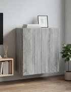 vidaXL Стенно шкафче 59 x 31 x 60 см Инженерна дървесина Сив Сонома
