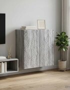 vidaXL Стенно шкафче 59 x 31 x 60 см Инженерна дървесина Сив Сонома