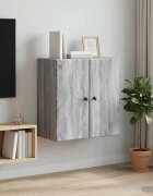 vidaXL Стенно шкафче 59 x 31 x 60 см Инженерна дървесина Сив Сонома