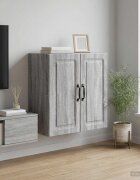 vidaXL Стенно шкафче 59 x 31 x 60 см Инженерна дървесина Сив Сонома