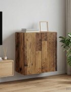 vidaXL Стенно шкафче 59 x 31 x 60 см Инженерна дървесина Старо дърво