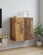 vidaXL Стенно шкафче 59 x 31 x 60 см Инженерна дървесина Старо дърво