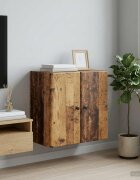 vidaXL Стенно шкафче 59 x 31 x 60 см Инженерна дървесина Старо дърво