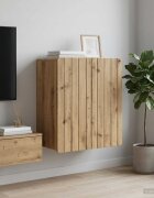 vidaXL Стенно шкафче 59 x 31 x 64 см Инженерна дървесина Дъб артизан