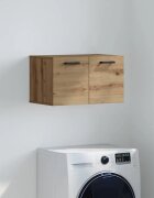 vidaXL Стенно шкафче 60 x 365 x 35 cm Инженерна дървесина Дъб