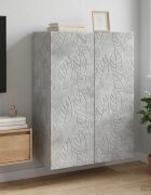 vidaXL Стенно шкафче 66 x 345 x 90 см Инженерна дървесина