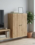 vidaXL Стенно шкафче 66 x 345 x 90 см Инженерна дървесина Дъб артизан