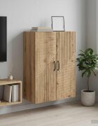 vidaXL Стенно шкафче 66 x 345 x 90 см Инженерна дървесина Дъб артизан