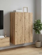 vidaXL Стенно шкафче 66 x 345 x 90 см Инженерна дървесина Дъб артизан