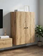 vidaXL Стенно шкафче 66 x 345 x 90 см Инженерна дървесина Дъб артизан
