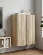 vidaXL Стенно шкафче 66 x 345 x 90 см Инженерна дървесина Дъб сонома