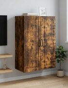 vidaXL Стенно шкафче 66 x 345 x 90 см Инженерна дървесина Опушен дъб