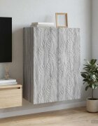 vidaXL Стенно шкафче 66 x 345 x 90 см Инженерна дървесина Сив Сонома