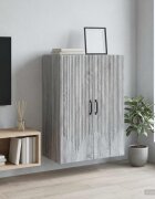 vidaXL Стенно шкафче 66 x 345 x 90 см Инженерна дървесина Сив Сонома