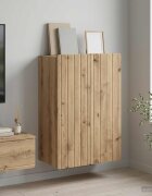 vidaXL Стенно шкафче 66 x 345 x 92 см Инженерна дървесина Дъб артизан