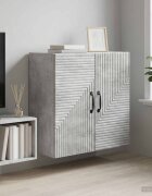 vidaXL Стенно шкафче Бетонно сиво 59 x 31 x 60 см Инженерна дървесина