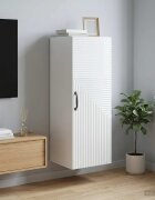 vidaXL Стенно шкафче Бял гланц 33 x 345 x 90 см Инженерна дървесина
