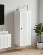vidaXL Стенно шкафче Бяло 33 x 345 x 90 см Инженерна дървесина