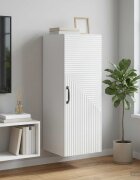 vidaXL Стенно шкафче Бяло 33 x 345 x 90 см Инженерна дървесина