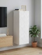 vidaXL Стенно шкафче Бяло 33 x 345 x 90 см Инженерна дървесина