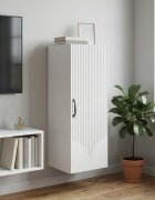 vidaXL Стенно шкафче Бяло 33 x 345 x 90 см Инженерна дървесина